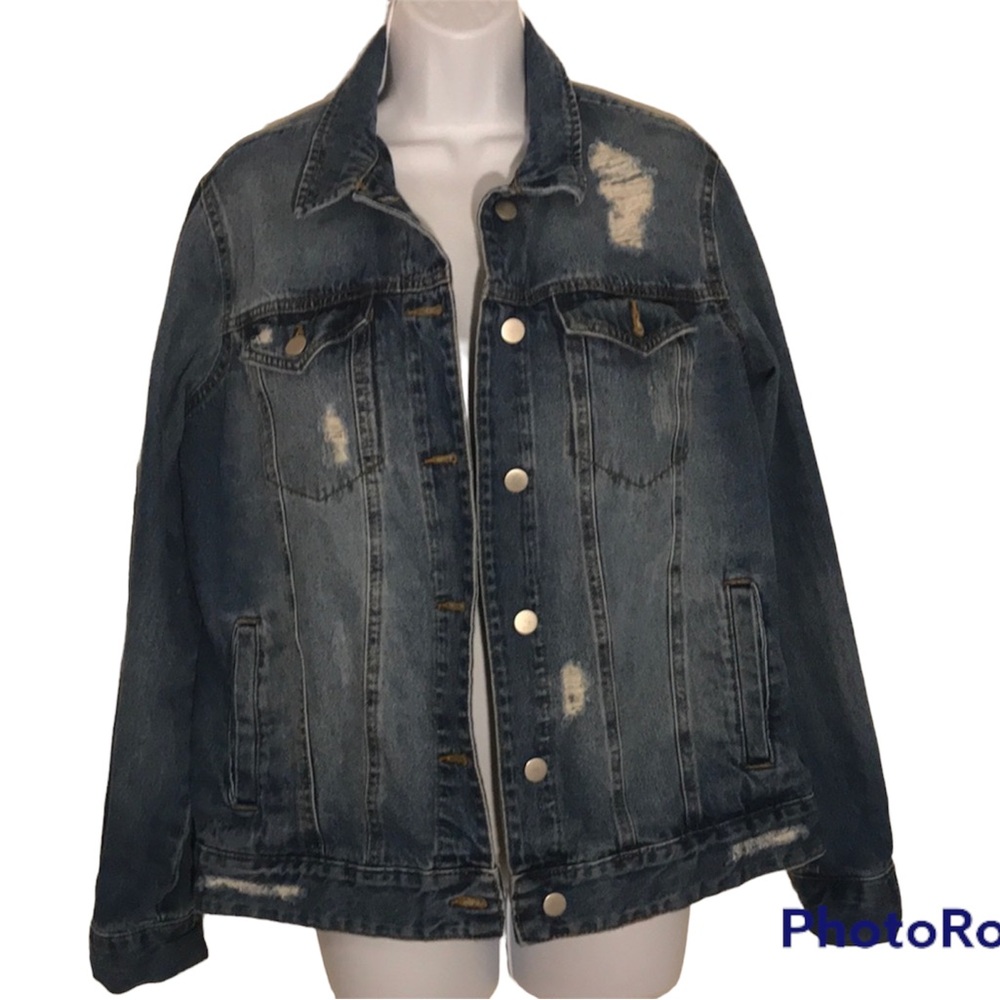 Distressed Jean Jacket